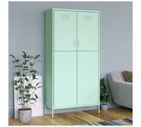 vidaXL Armadio Menta 90x50x180 cm in Acciaio