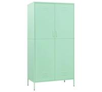 vidaXL Armadio Menta 90x50x180 cm in Acciaio
