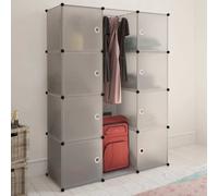 vidaXL Armadio Modulare con 9 Scomparti 37x115x150 cm Bianco