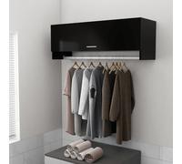 vidaXL Armadio Nero 100x32,5x35 cm in Legno Multistrato