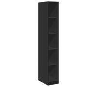vidaXL Armadio Nero 30x50x200 cm in Legno Multistrato, Mobile portaoggetti, Guardaroba, Mobile per Camera da Letto, armadietto portaoggetti, credenza