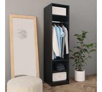 vidaXL Armadio Nero 50x50x200 cm in Legno Multistrato