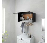 vidaXL Armadio Nero 70x32,5x35 cm in Truciolato