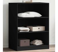 vidaXL Armadio Nero 77x48x102 cm in Legno Multistrato