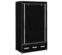 vidaXL Armadio nero 87 x 49 x 159 cm Tessuto