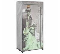 vidaXL Armadio New York 75x45x160 cm in Tessuto Guardaroba Appendiabiti Mobile Utile Pratico Comodo Funzionale Soluzione Salvaspazio Robusto Solido