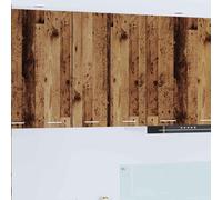 vidaXL Armadio pensile 2 pcs Legno Antico e Bianco 30 x 31 x 80 cm