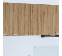 vidaXL Armadio pensile 2 pcs Rovere Artigiano e Bianco 30 x 31 x 80 cm