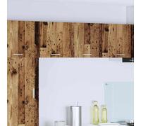 vidaXL Armadio pensile 2 pz Legno Antico e Bianco Legno ingegnerizzato