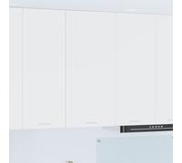 vidaXL Armadio pensile Riga Bianco 50 x 31 x 100 cm Legno Multistrato, Armadi Moderni per Cucina, Grande Spazio, Cabinet Rettangolare, soluzioni per l'organizzazione a casa