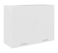 vidaXL Mobile Pensile Bianco 80x31x60 cm in Legno Multistrato