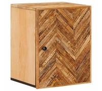vidaXL Armadio pensile con archiviazione Marrone 38 x 33,5 x 48 cm, Armadio moderno marrone, unità di stoccaggio a muro, legno di mango, stile e organizzazione in bagno