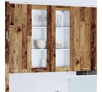 vidaXL Armadio pensile con porta Legno vecchio 80 x 31 x 100 cm