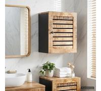 vidaXL Armadio pensile con porta Marrone e Nero 38 x 33,5 x 48 cm