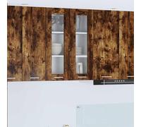 vidaXL Armadio pensile con porta Riga Rovere fumé 60 x 31 x 80 cm