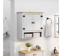 vidaXL Armadio pensile Corona Bianco 70 x 33 x 71,5 cm Pino massello