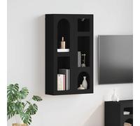 vidaXL Armadio pensile ELST Nero 59 x 20 x 100 cm Legno ingegnerizzato