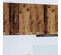 vidaXL Armadio pensile Legno Antico e Bianco 40 x 31 x 80 cm
