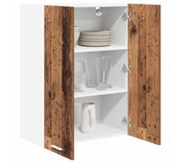 vidaXL Armadio pensile con porta Riga Legno vecchio 60 x 31 x 80 cm, Armadi moderni per cucina, grande spazio, cabinet rettangolare, soluzioni per l'organizzazione a casa