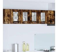 vidaXL Armadio pensile Riga 2 pcs Rovere fumé 60 x 31 x 40 cm