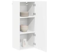 vidaXL Armadio pensile Riga Bianco 40 x 31 x 100 cm Legno Multistrato, Armadi Moderni per Cucina, Grande Spazio, Cabinet Rettangolare, soluzioni per l'organizzazione a casa