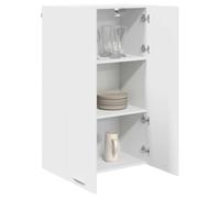 vidaXL Armadio pensile Riga Bianco 60 x 31 x 100 cm Legno Multistrato, Armadi Moderni per Cucina, Grande Spazio, Cabinet Rettangolare, soluzioni per l'organizzazione a casa