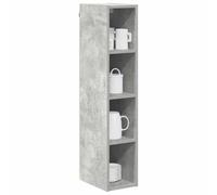 vidaXL Armadio pensile Riga Grigio Cemento 20 x 29,5 x 100 cm, Armadi Moderni per Cucina, Grande Spazio, Cabinet Rettangolare, soluzioni per l'organizzazione a casa