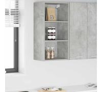 vidaXL Armadio pensile Riga Grigio cemento 40 x 29,5 x 80 cm