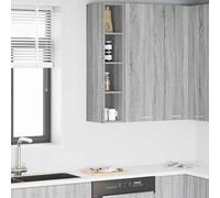 vidaXL Armadio pensile Riga Grigio Sonoma 20 x 29,5 x 100 cm