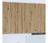 vidaXL Armadio pensile Rovere Artigiano e Bianco 50 x 31 x 100 cm