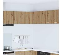 vidaXL Armadio pensile Rovere Artigiano e Bianco 57 x 57 x 40 cm