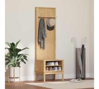 vidaXL Armadio per corridoio FLORO Marrone cerato 50 x 40 x 158 cm