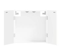vidaXL Armadio per Dartboard ARNHEM Bianco Lucido Legno ingegnerizzato