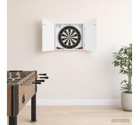 Armadio per Dartboard Bianco 56 x 12 x 63 cm