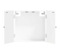 vidaXL Armadio per Dartboard BREDA Bianco 52,5 x 10,5 x 53,5 cm