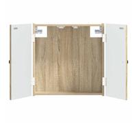 vidaXL Armadio per Dartboard BREDA Rovere Sonoma 52,5 x 10,5 x 53,5 cm