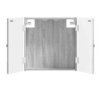 vidaXL Armadio per Dartboard BREDA Sonoma grigio 52,5 x 10,5 x 53,5 cm