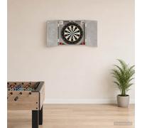 Armadio per Dartboard Grigio Cemento 56 x 12 x 53,5 cm