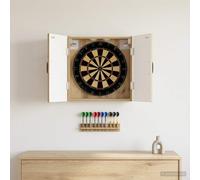 vidaXL HOORN Artisan - Armadietto per bersaglio per freccette, 52,5 x 10,5 x 53,5 cm, moderno e resistente all'umidità, salvaspazio per la tua sala giochi, design elegante