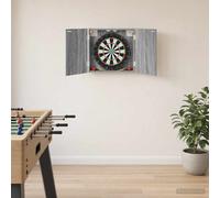 Armadio per Dartboard Sonoma grigio 56 x 12 x 53,5 cm
