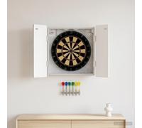 vidaXL Armadio per Dartboard ZWOLLE Grigio Cemento