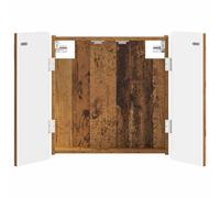 vidaXL Armadio per Dartboard ZWOLLE Legno antico 52,5 x 10,5 x 57,5 cm