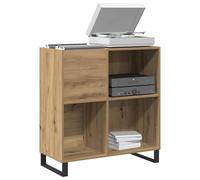 vidaXL Armadio per Dischi Rovere Artigianale 84,5x38x89 cm Legno ingegnerizzato