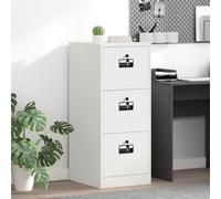vidaXL Armadio per File con cassetto Bianco 44 x 50 x 106.5 cm