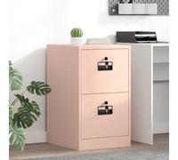 vidaXL Armadio per File con cassetto Geometrico Rosa 44 x 50 x 74,5 cm