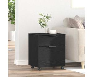 vidaXL Armadio per File Rovere Nero 45 x 38 x 54 cm Legno multistrato