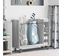 vidaXL Armadio per Golf con ruota Grigio Sonoma 120 x 45 x 98 cm