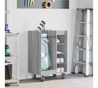 vidaXL Armadio per Golf con ruota Grigio Sonoma 65 x 45 x 98 cm