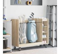 vidaXL Armadio per Golf con ruota Rovere Sonoma 120 x 45 x 98 cm