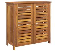 vidaXL Armadio per interni in legno marrone con fessura e superficie del tavolo 90 x 40 x 90 cm in legno massello di acacia. Porte a filo e ampio spazio. Design minimalista e struttura durevole. Stile